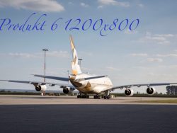 A380 aus Massivholz Model Etihad
